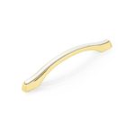 دستگیره کابینت دو پیچ اچ تی ان پرایم مدل H1720B رنگ طلایی سفید