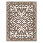 فرش ماشینی مه ترنج طرح افشان250 زمینه کرم 1000 شانه