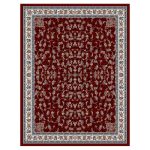 فرش ماشینی مه ترنج طرح گیلدا زمینه لاکی 1000 شانه