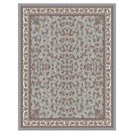 فرش ماشینی مه ترنج طرح گیلدا زمینه فیلی 1000 شانه