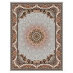 فرش ماشینی مه ترنج طرح نهال زمینه فیلی 1000 شانه