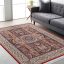 فرش ماشینی مه ترنج طرح شمس زمینه لاکی 1000 شانه فرش ماشینی مه ترنج طرح شمس زمینه لاکی 1000 شانه