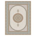 فرش ماشینی مه ترنج طرح ترنم زمینه کرم 1000 شانه