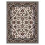 فرش ماشینی مه ترنج طرح یاشار زمینه کرم 1000 شانه