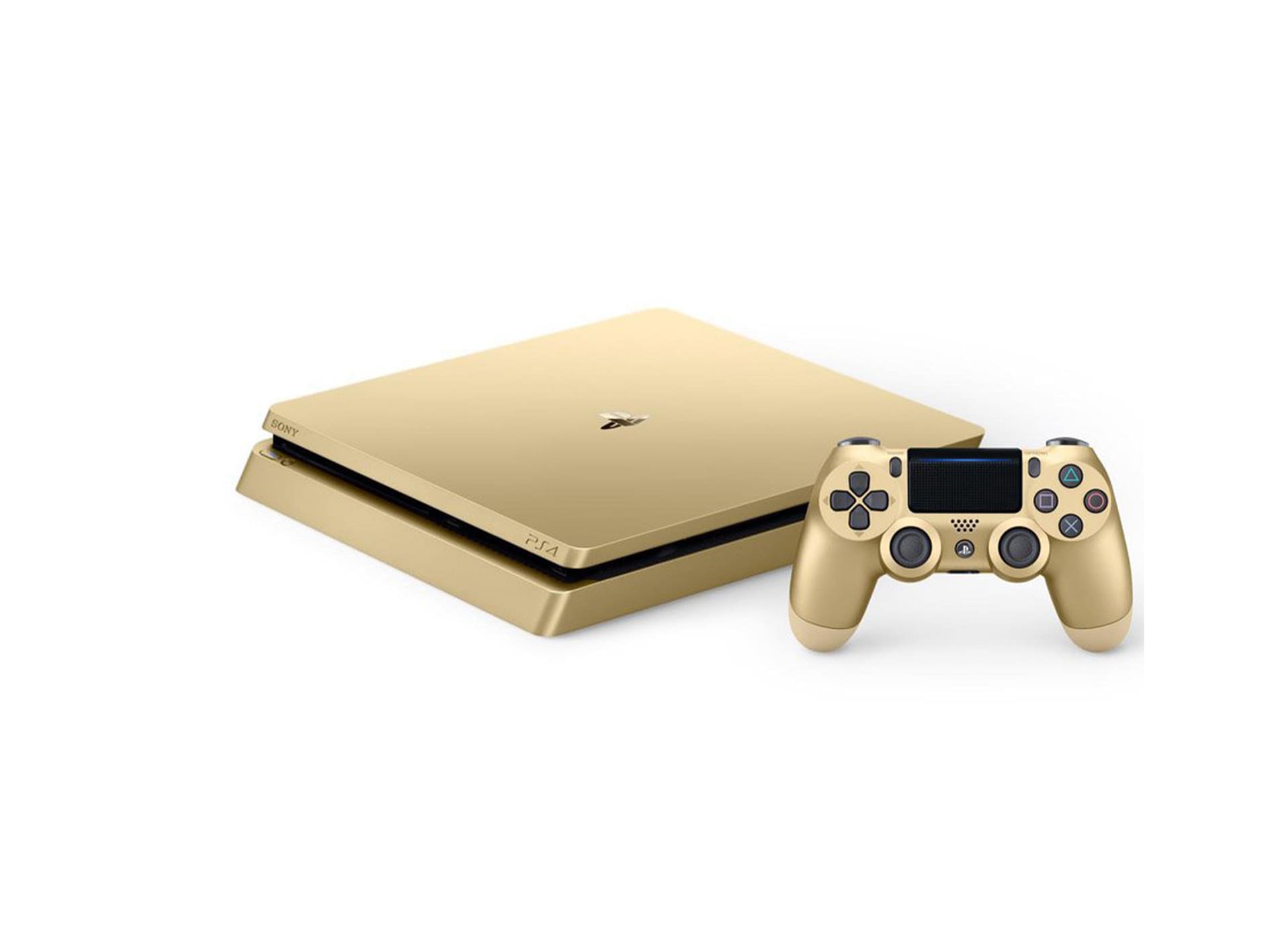 کنسول بازی سونی مدل PlayStation 4 Slim 1TB Gold Limited Edition Console Bundle ظرفیت 1TB – استوک