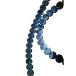 گردنبند سنگ طبیعی حدید قلبی کد 104