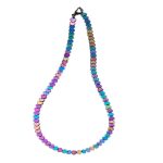 گردنبند سنگ طبیعی حدید مدل قلبی کد 106