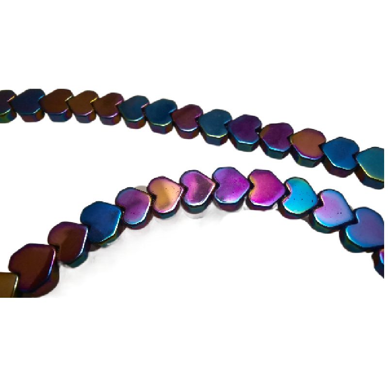 گردنبند سنگ طبیعی حدید مدل قلبی کد 106