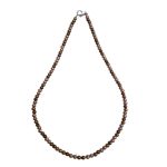 گردنبند سنگ طبیعی حدید مدل چهار گوی کد 108