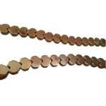 گردنبند سنگ طبیعی حدید مدل قلبی کد 105