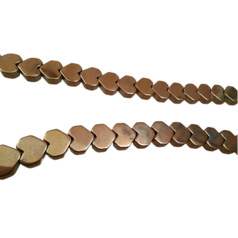 گردنبند سنگ طبیعی حدید مدل قلبی کد 105