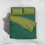 سرویس روتختی آ اس پ مینیمال زمینه یشمی دو نفره 5 تکه