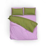 سرویس روتختی آ اس پ مینیمال زمینه صورتی دو نفره 5 تکه