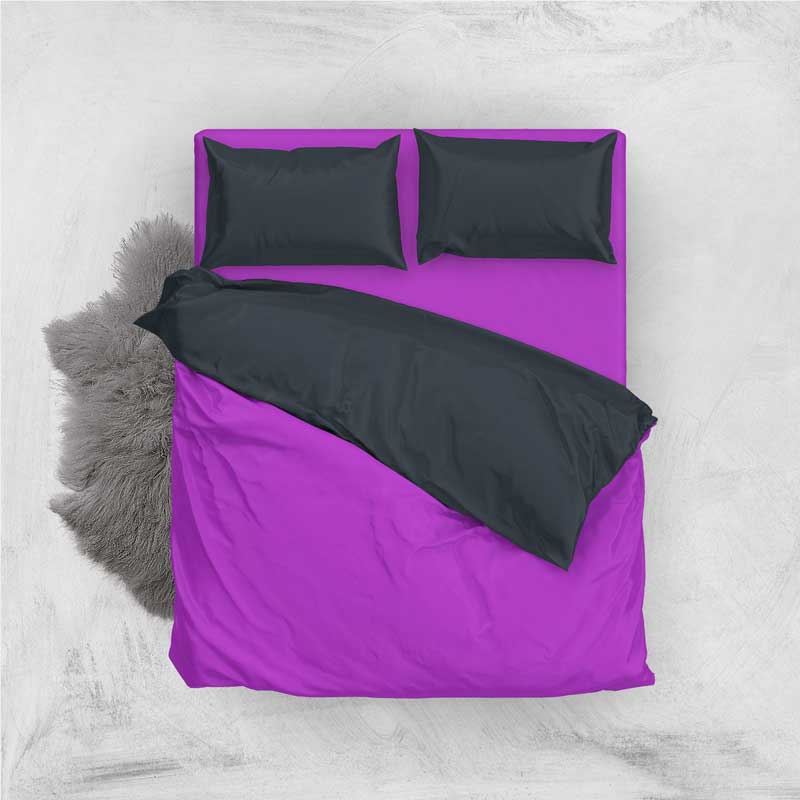 سرویس روتختی آ اس پ مینیمال زمینه بنفش دو نفره 5 تکه