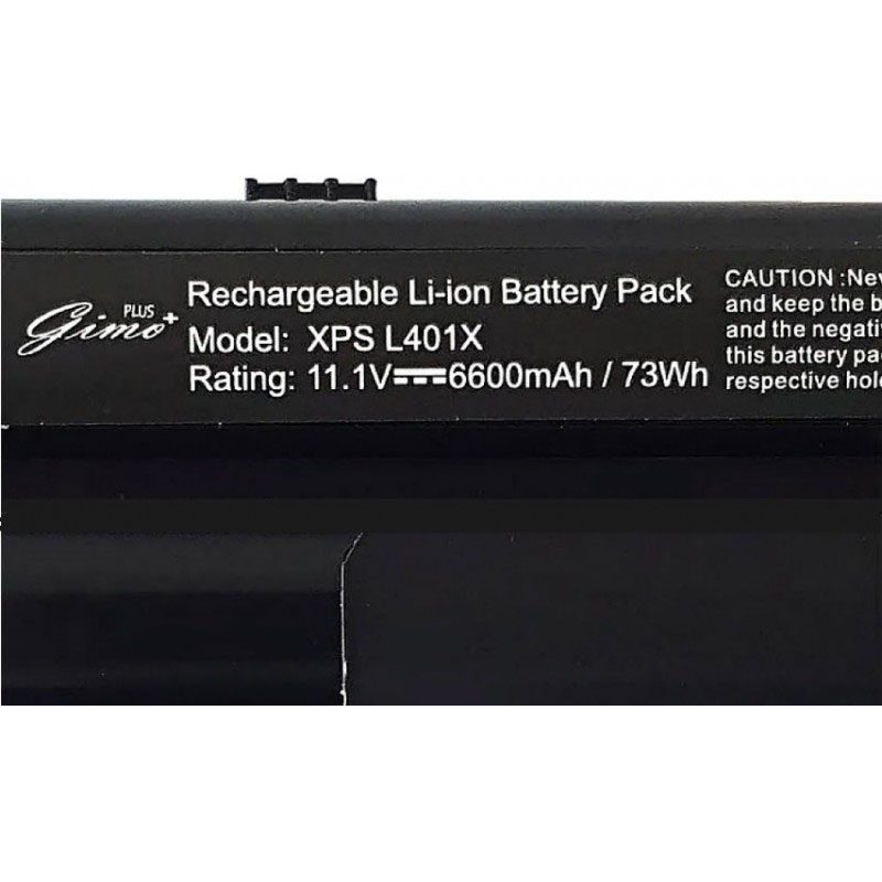 باتری لپ تاپ دل XPS L501-L502-9Cell Gimo Plus مشکی-6600 میلی آمپر ساعت