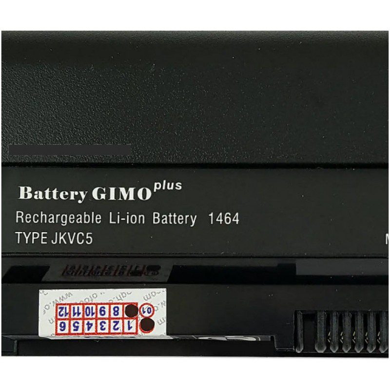 باتری لپ تاپ دل Inspiron 1564-1764-1464-6Cell Gimo Plus مشکی-49 وات ساعت
