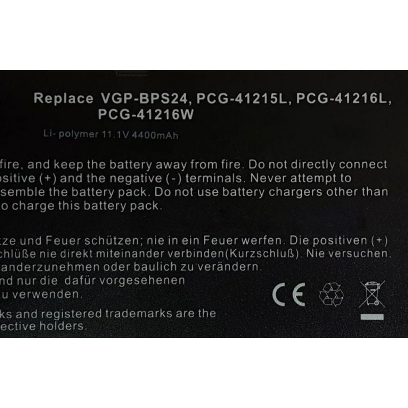 باتری لپ تاپ سونی BPS24 مشکی-داخلی