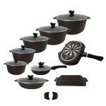 سرویس قابلمه 19 پارچه اسنو پیلو مدل هپی Pilau