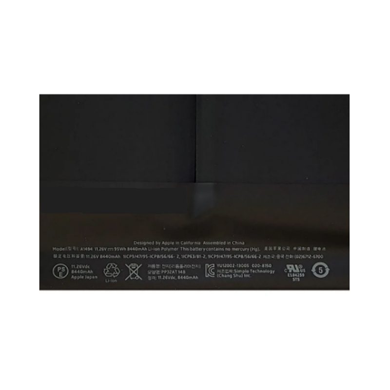 باتری لپ تاپ اپل A1494 Pro A1398-2013 اورجینال