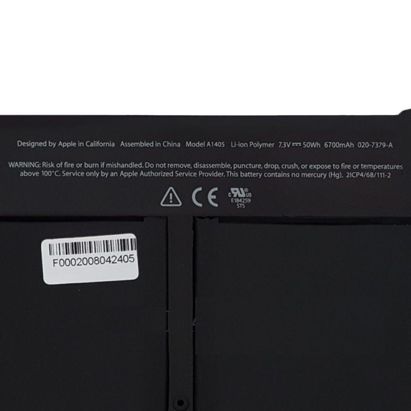 باتری لپ تاپ اپل MacBook Air A1405-A1466_2011-2012