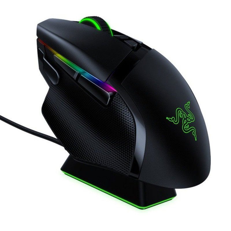 ماوس بی سیم مخصوص بازی ریزر مدل Razer Basilisk Ultimate به همراه پایه شارژر