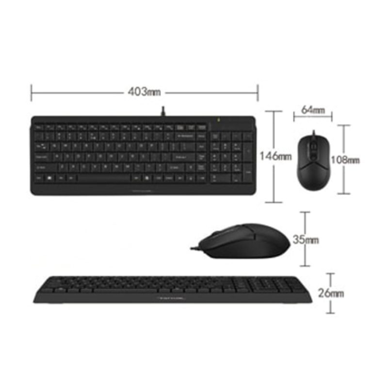 کیبورد و ماوس ای فورتک مدل A4Tech F1512