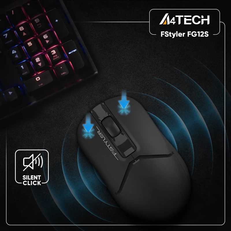 ماوس بی سیم ای فورتک مدل A4Tech FG12S