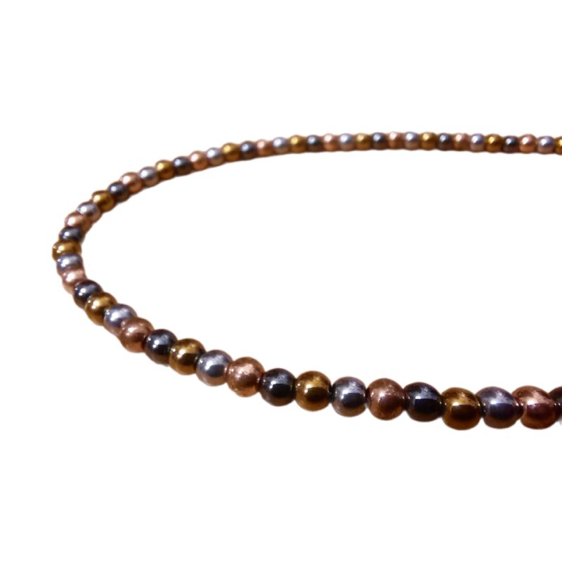 گردنبند سنگ طبیعی حدید مدل دیبا