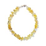 دستبند سنگ طبیعی چیپسی سیترین