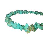 دستبند سنگ طبیعی چیپسی فیروزه آفریقایی