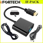 تبدیل با کابل (مخصوص کنسول) HDMI به VGA آیفورتک IF-PACK
