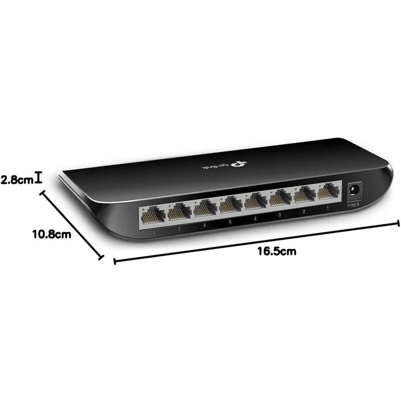 سوییچ 8 پورت گیگابیت و دسکتاپ تی پی-لینک مدل TL-SG1008D
