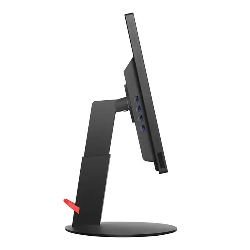 مانیتور 23 اینچی لنوو مدل Lenovo 23 T2324p، رزولوشن Full HD و نور پس‌زمینه LCD، یک عدد VGA، یک عدد HDMI، یک عدد DisplayPort، چهار عدد USB با نسبت تصویر 16:9
