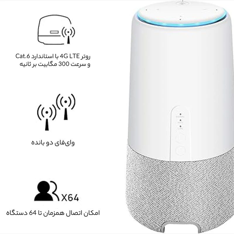 مودم روتر اسپیکر 4.5G هوآوی 3 در 1 مدل AI Cube ‎B900-230