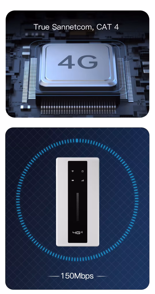 مودم 4G/LTE قابل حمل BVOT مدل MF989 با قابلیت آنتن خارجی