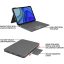 کیبورد کاور بی‌سیم لاجیتک مدل Logitech Folio Touch مخصوص Ipad Pro
