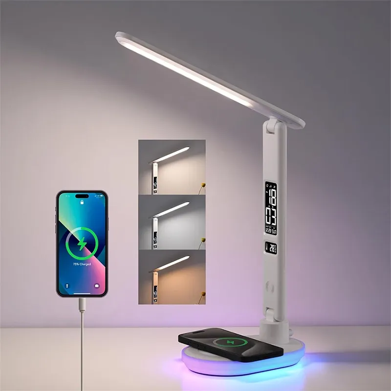 چراغ مطالعه تاشو و شارژر وایرلس LED Business Table Lamp U20-01