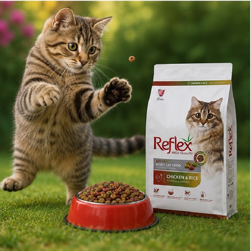 غذای خشک گربه بالغ مولتی کالر رفلکس 15 کیلوگرم Reflex Multicolor Cat Dry food