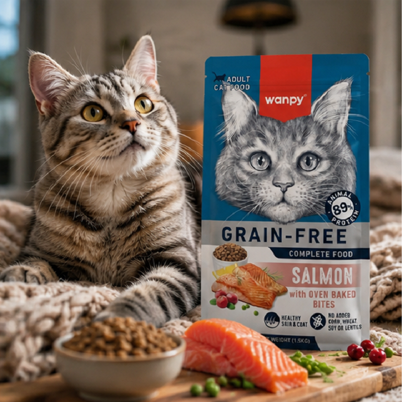 غذای خشک گربه بالغ با طعم ماهی تن ونپی 1.5 کیلوگرم Wanpy Adult Cat Dry food