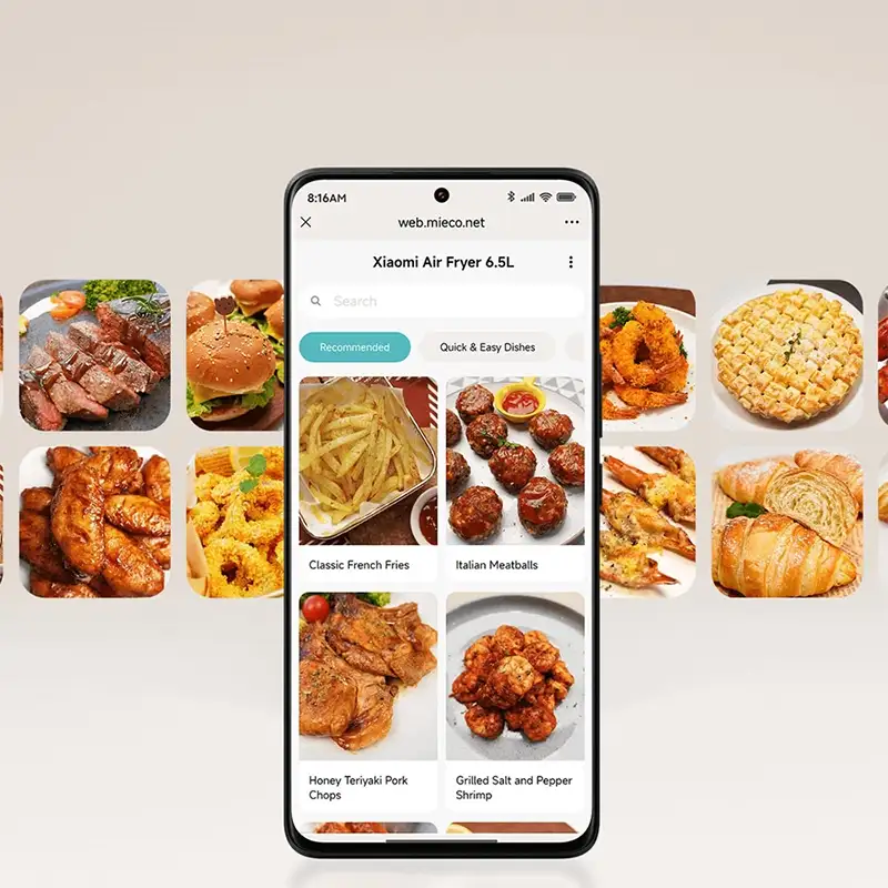 سرخ‌کن بدون روغن 6.5 لیتر شیائومی مدل Xiaomi Air Fryer 6.5L MAF-W6501
