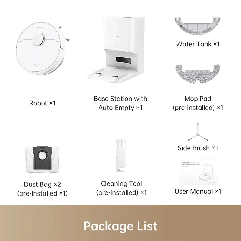 جارو رباتیک شیائومی دریم مدل Dreame D10 Plus Gen 2 Robot Vacuum