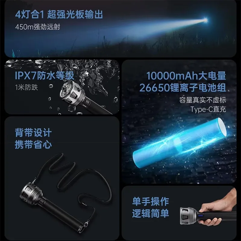 چراغ قوه شیائومی مدل Xiaomi Nextool Thunder Search Flashlight Ne20168