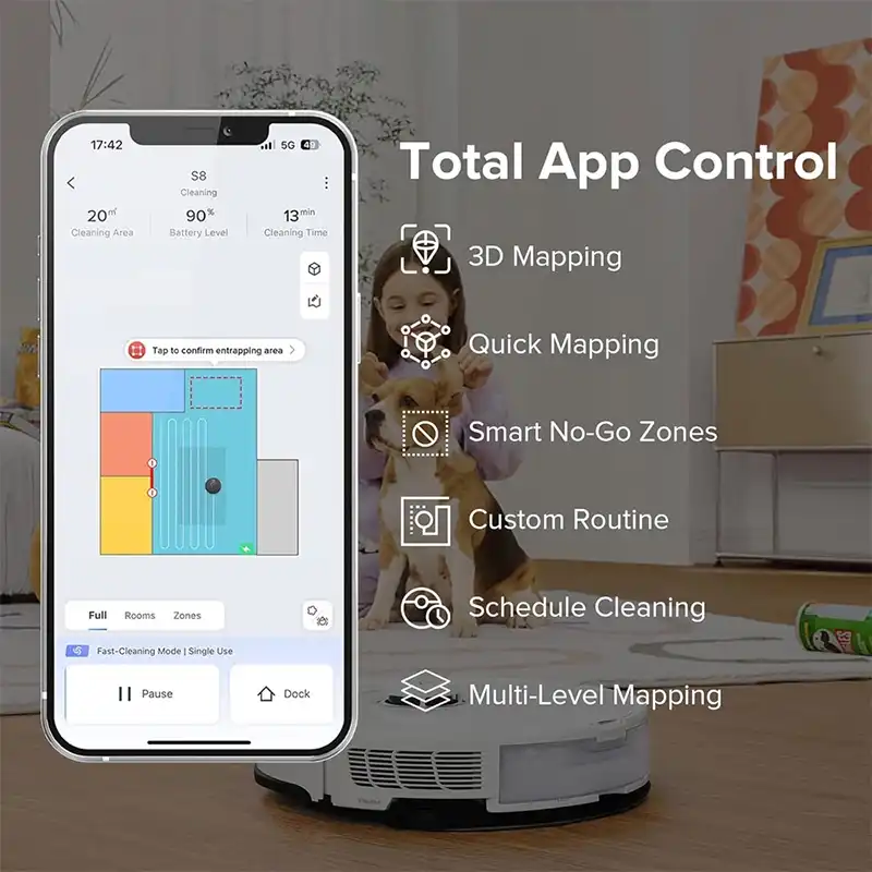 جارو رباتیک شیائومی مدل roborock S8 Robot Vacuum and Mop Cleaner