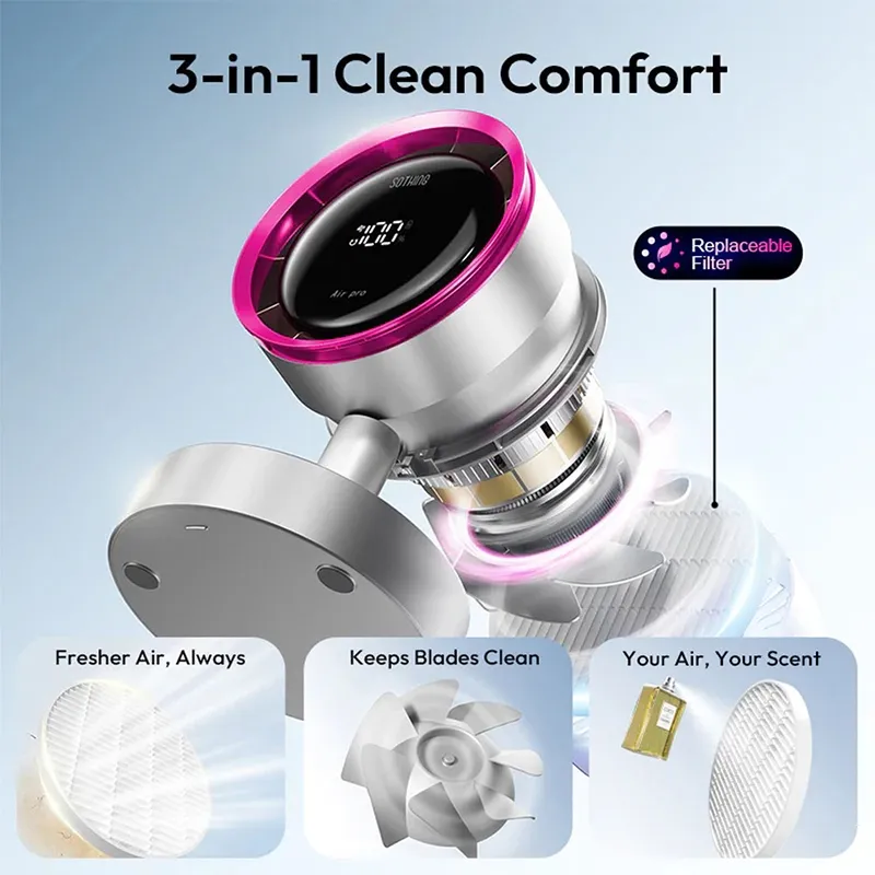 پنکه رومیزی شیائومی یوپین مدل Sothing Desktop Oscillating Filtering Fan Air Pro