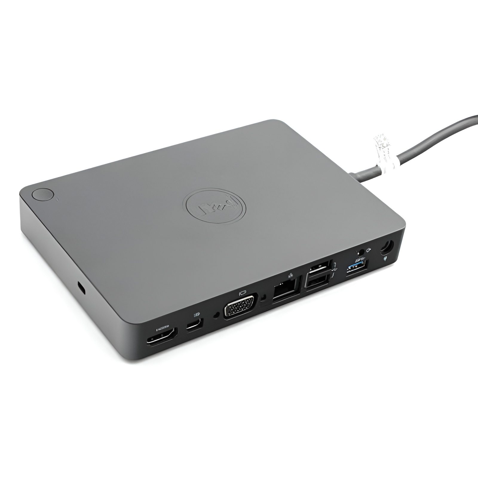 داک استیشن دل مدل WD15 USB-C Docking Station – Dual 4K Displays or Single 4K Display with MiniDP, HDMI, VGA for Dell USB-C Laptops (1DP, 1HDMI, 1VGA, 3USB3.0, 2USB 2.0, 1Audio, 1Speaker Out)