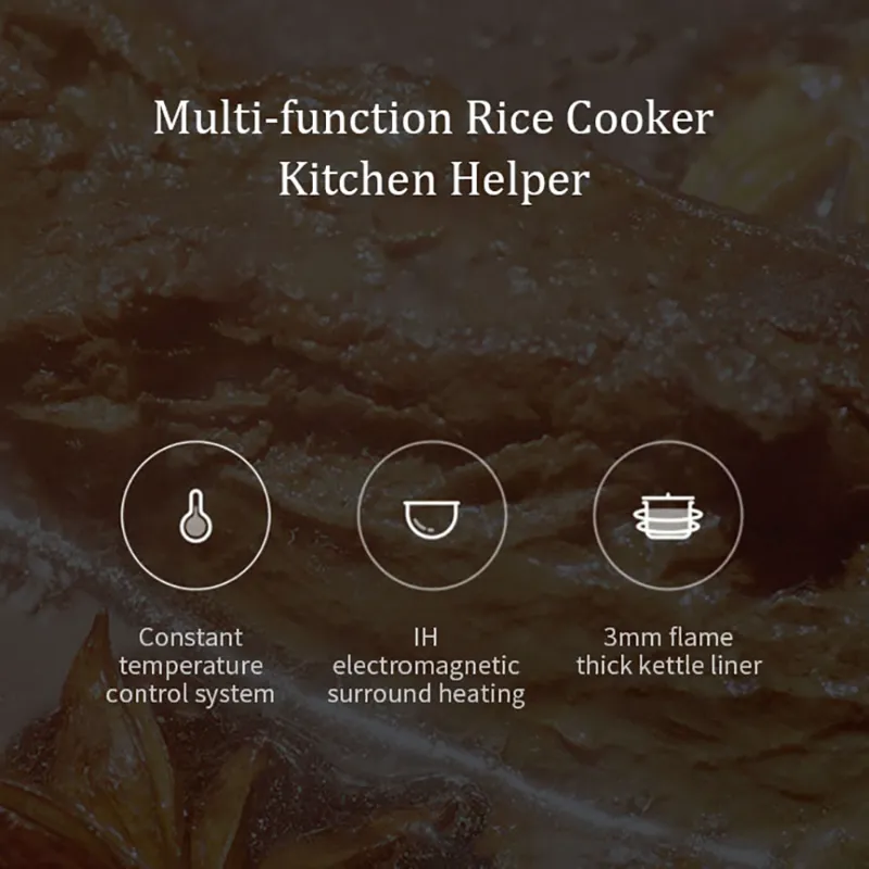 پلوپز هوشمند 4 لیتری شیائومی Mijia IH IHFB02CM 4L Smart Electric Rice Cooker