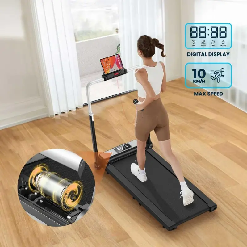 تردمیل تاشو مدل Powerology Folding Design Walking and Running Pad PFTRDMLBK