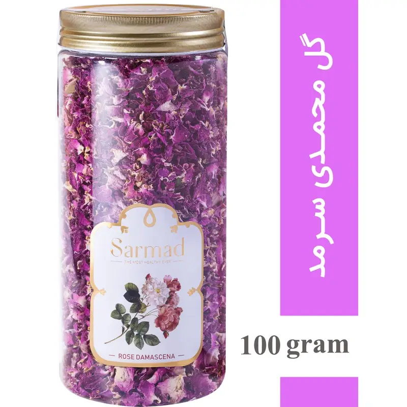 دمنوش گل محمدی ممتاز سرمد 100 گرم 2 عددی
