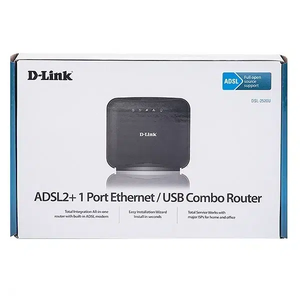 مودم روتر باسیم  ADSL2 دی-لینک مدل DSL-2520U Z2