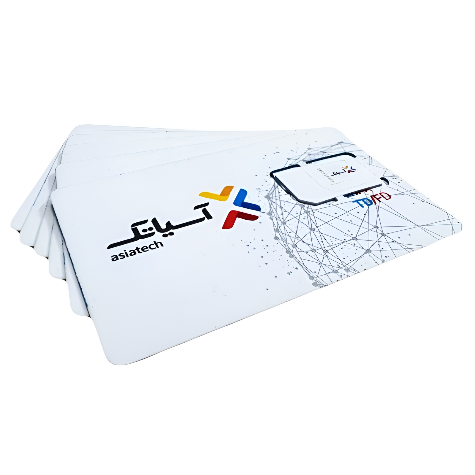 سیم کارت اینترنت 4G/4.5G آسیاتک همراه با بسته 30 گیگ سه ماهه
